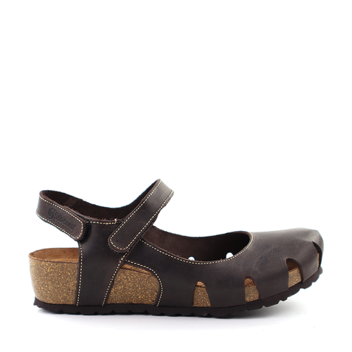 Sabatini 4009 Brown Sandal side view — Hanig's Footwear
