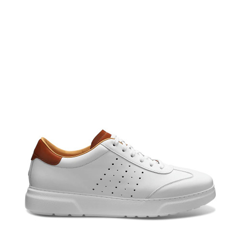 Samuel Hubbard Tiburon White Leather Side - Hanig's Footwear