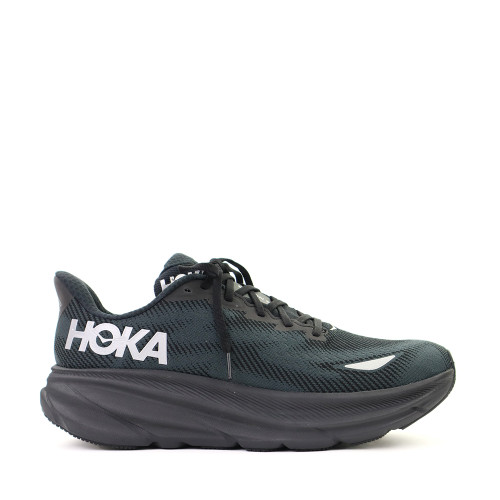 Hoka One One Clifton 9 Gtx Men Black side view - Hanig's Footwear