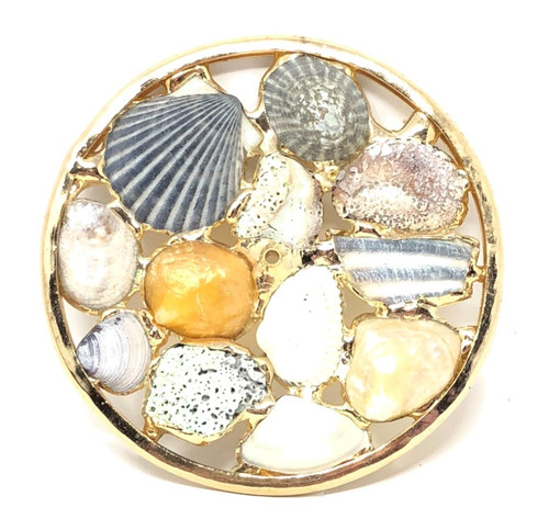 Kaleidoscope Wheel with Shells in Brass for Chesnik Kaleidoscope