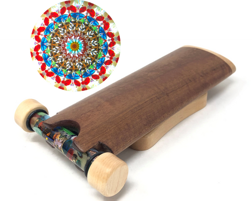 Kaleidoscope - Sparkler 2Mirror in Sappele wood by Henry Bergeson