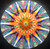 Kaleidoscope - 'Sunrise' in Metallic Pearl Stained Glass by Kathleen Hunt 