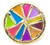 Kaleidoscope Wheel with Smooth Dichroic Glass in Brass for Chesnik Kaleidoscope 