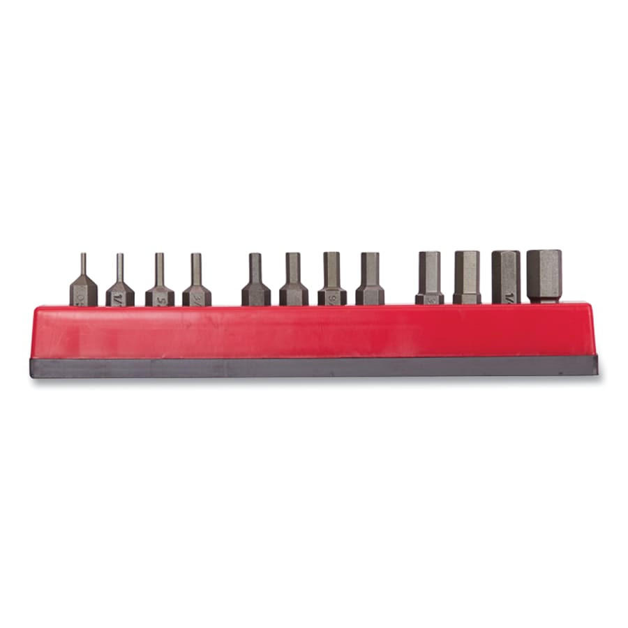 12-PC INSERT BIT SET, SAE HEX