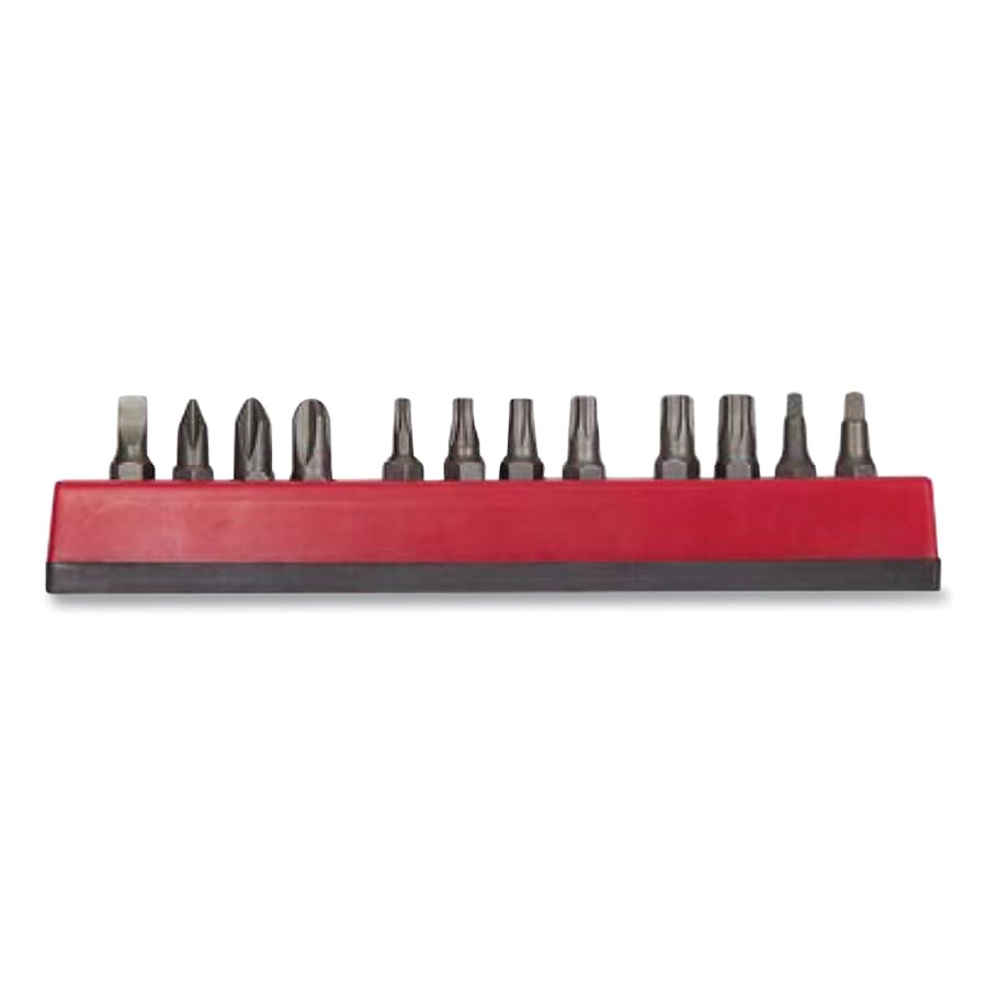 12-PC INSERT BIT SET, ASSORTED, INCLUDES SLOTTED, PHILLIPS, TORX, AND ...