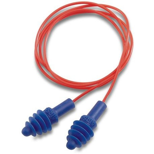 BUY AIRSOFT REUSABLE EARPLUGS, THERMOPLASTIC ELASTOMER, BLUE, CORDED now and SAVE!