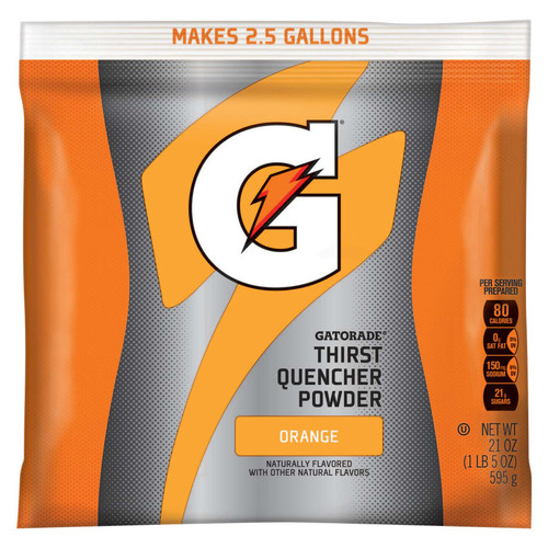 BUY G SERIES 02 PERFORM THIRST QUENCHER INSTANT POWDER, 21 OZ, POUCH, 2.5 GAL YIELD, ORANGE now and SAVE!