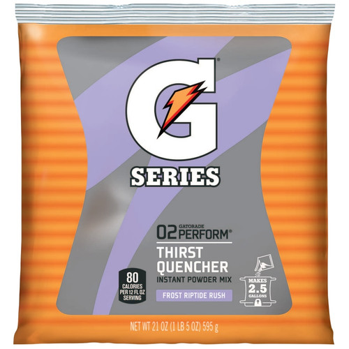 BUY G SERIES 02 PERFORM THIRST QUENCHER INSTANT POWDER, 21 OZ, POUCH, 2.5 GAL YIELD, FROST RIPTIDE RUSH now and SAVE!