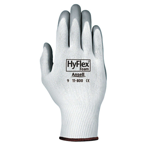 BUY HYFLEX 11-800 NITRILE FOAM PALM COATED GLOVES, SIZE 8, GRAY/WHITE now and SAVE!