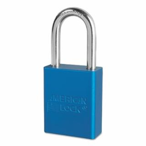 Buy SOLID ALUMINUM PADLOCK, 1/4 IN DIA, 1-1/2 IN L X 3/4 IN W, BLUE now and SAVE!