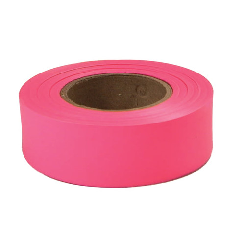 BUY FLAGGING TAPE, 1 IN X 200 FT, PINK FLUORESCENT now and SAVE!