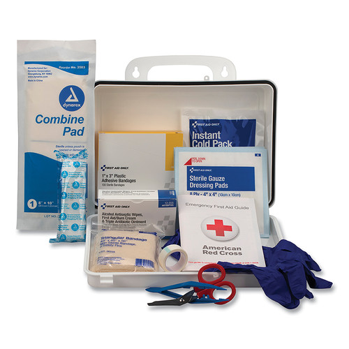 BUY 25 PERSON INDUSTRIAL FIRST AID KIT, WEATHERPROOF PLASTIC CASE, WALL MOUNT now and SAVE!