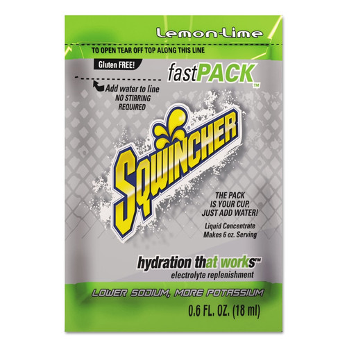 BUY FAST PACK DRINK MIX, LEMON-LIME, 0.6 FL OZ, PACK, YIELDS 6 OZ now and SAVE!