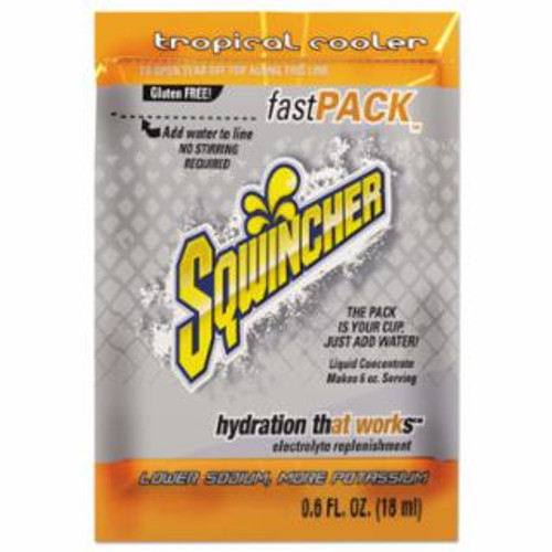 Buy FAST PACK DRINK MIX, TROPICAL COOLER, 0.6 FL OZ, PACK, YIELDS 6 OZ now and SAVE!
