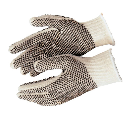 BUY PVC DOT STRING KNIT GLOVES, LARGE, NATURAL, 2-SIDED DOTS now and SAVE!