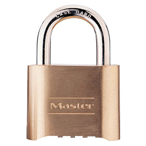 BUY NO. 175 COMBINATION BRASS PADLOCK, 5/16 IN DIA, 1 IN L X 1 IN W, STEEL now and SAVE!