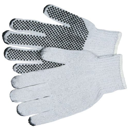 Buy PVC DOT STRING KNIT GLOVES, LARGE, NATURAL, 1-SIDED DOTS now and SAVE!