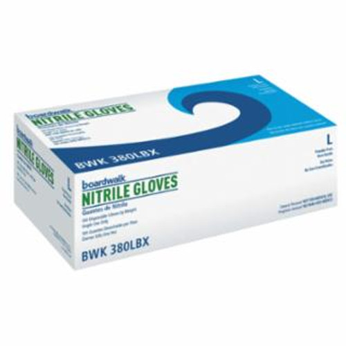 Buy DISPOSABLE NITRILE GLOVES, UNLINED, BEADED CUFF, PF, 4 MIL, LARGE, BLUE now and SAVE!