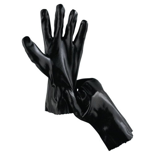 BUY ECONOMY DIPPED PVC GLOVES, LARGE 18 IN, BLACK now and SAVE!