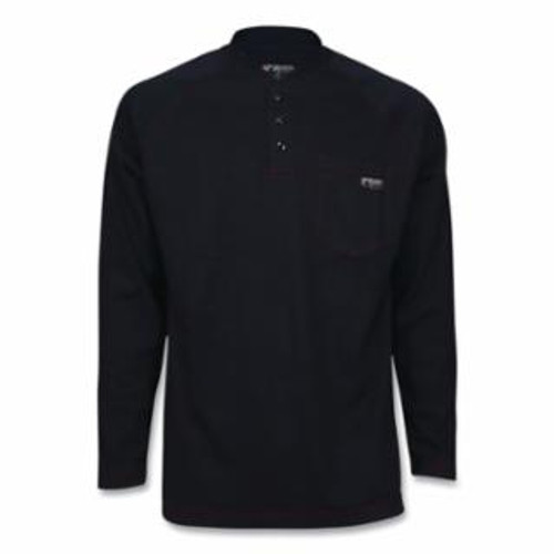 Buy MCR SAFETY FLAME RESISTANT LONG SLEEVE H1 HENLEY SHIRT, MAX COMFORT INTERLOCK KNIT SHELL, GRAY, LARGE now and SAVE!