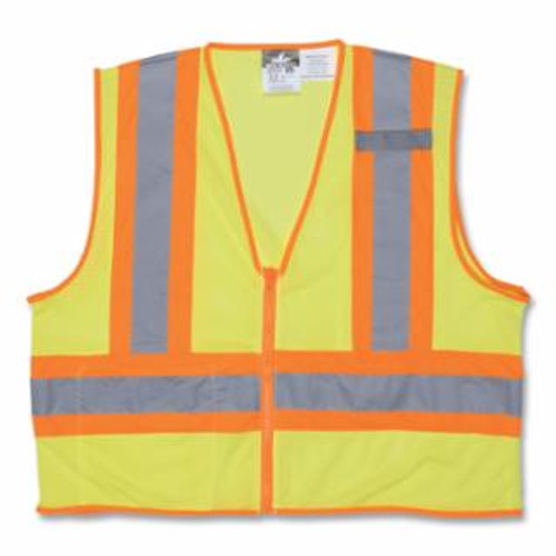 Buy LUMINATOR CLASS II FLAME RESISTANT VESTS, 3X-LARGE, FLUORESCENT LIME now and SAVE!