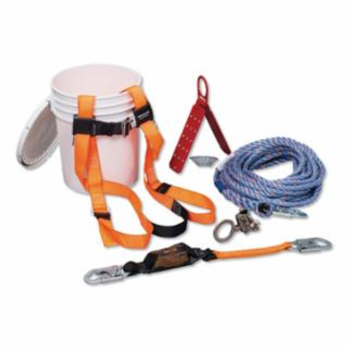 Buy TITAN B-COMPLIANT ROOFER'S FALL PROTECTION SYSTEM, 50 FT 5/8 IN POLYPROPYLENE BLEND ROPE LIFELINE, SS ROOF BRACKET now and SAVE!