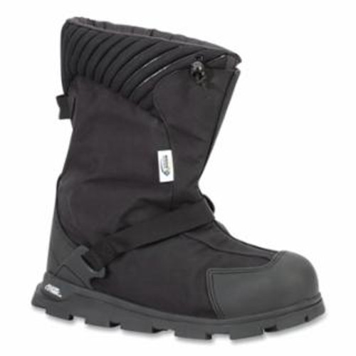 Buy EXPLORER INSULATED OVERSHOES, MEDIUM, 11 IN H, 500 DENIER NYLON/POLYURETHANE/SS CLEATS, BLACK now and SAVE!