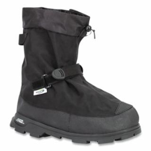 Buy VOYAGER OVERSHOES, WITH HEEL, LARGE, 11 IN H, 500 DENIER NYLON/POLYURETHANE/SS CLEATS, BLACK now and SAVE!