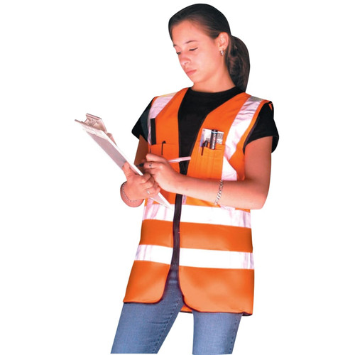 BUY CLASS 2 SURVEYOR STYLE SOLID VESTS W/3M SCOTCHLITE REFLECTIVE TAPE, 3XL, HV OR now and SAVE!