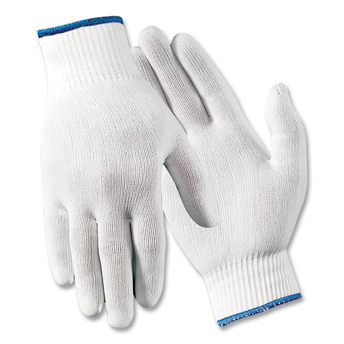 Buy M005.WLC HIGHLY REUSABLE FULL FINGER NYLON KNIT GLOVES, LARGE, WHITE now and SAVE!