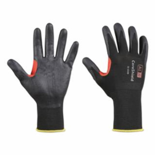 Buy CORESHIELD A1/A COATED CUT RESISTANT GLOVES, 10/XL, NYLON BLACK LINER, NITRILE MICRO-FOAM BLACK COATING, 18 GA now and SAVE!