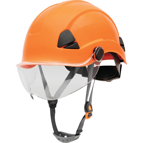 Buy SAFETY HELMET, 6-POINT RATCHET SUSPENSION, NOT-VENTED, ORANGE now and SAVE!