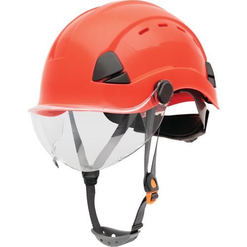 Buy SAFETY HELMET, 6-POINT RATCHET SUSPENSION, VENTED, RED now and SAVE!