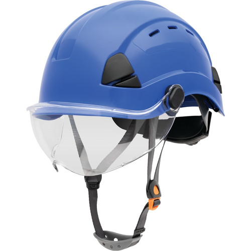 Buy SAFETY HELMET, 6-POINT RATCHET SUSPENSION, VENTED, BLUE now and SAVE!