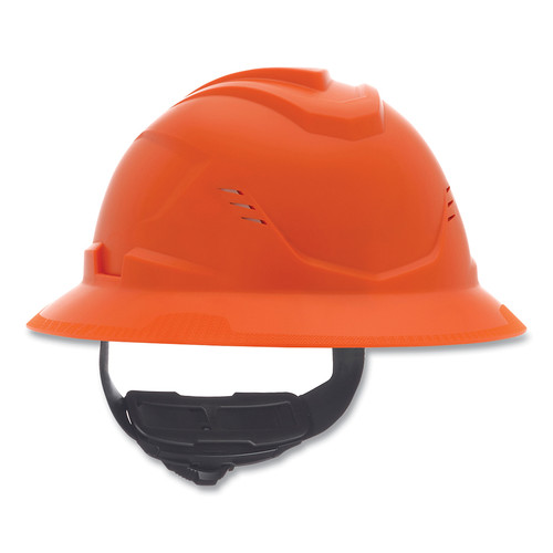 Buy V-GARD C1 HARD HAT, FAS-TRAC III 4 POINT RATCHET, VENTED, ORANGE now and SAVE!
