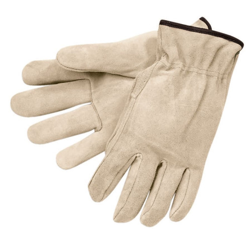 BUY PREMIUM-GRADE LEATHER DRIVING GLOVES, GOATSKIN, X-LARGE, UNLINED, STRAIGHT THUMB, WHITE now and SAVE!