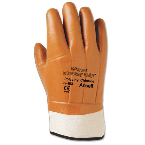 BUY ACTIVARMR­WINTER MONKEY GRIP GLOVES, ROUGH FINISH, FOAM INSULATED, SIZE 10, ORANGE now and SAVE!