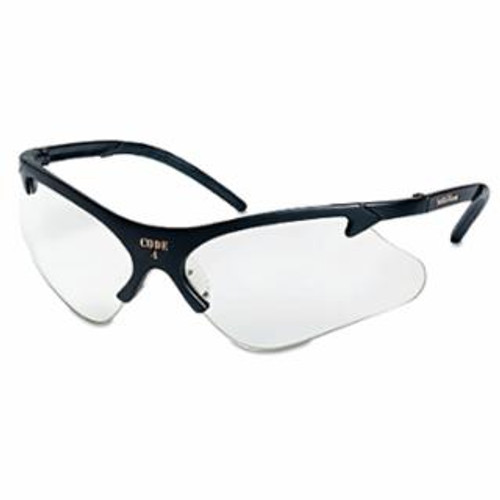 Buy CODE 4 SAFETY GLASSES, CLEAR LENS, POLYCARBONATE, ANTI-SCRATCH, BLACK FRAME now and SAVE!