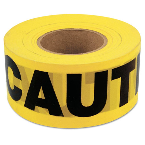 Buy BARRICADE TAPE, 3 IN X 1000 FT, YELLOW, CAUTION now and SAVE!