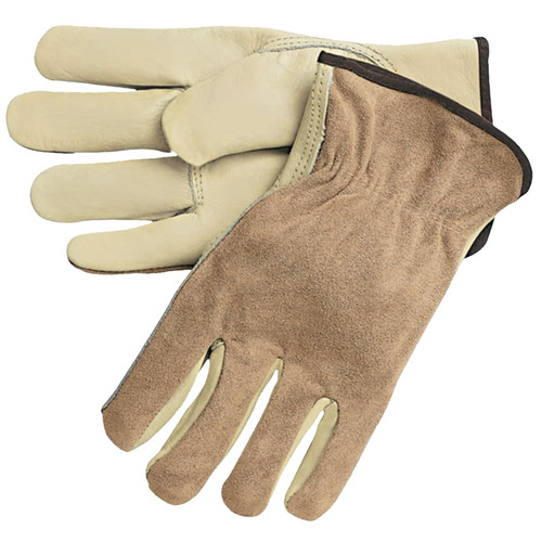Buy UNLINED DRIVERS GLOVES, COW GRAIN LEATHER, XX-LARGE, KEYSTONE THUMB, BEIGE/BROWN now and SAVE!