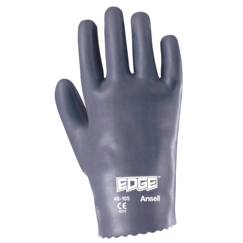 Buy EDGE NITRILE GLOVES, SLIP-ON CUFF, INTERLOCK COTTON, SIZE 9, GRAY now and SAVE!