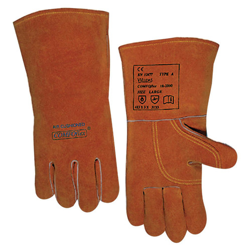 BUY COMFOFLEX PREMIUM LEATHER WELDING GLOVES, SPLIT COWHIDE, LARGE, BUCK TAN now and SAVE!