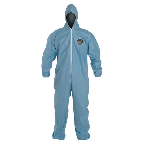 Buy PROSHIELD 6 SFR COVERALLS WITH ATTACHED HOOD, BLUE, 4X-LARGE now and SAVE!