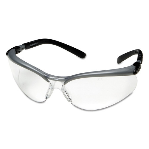 Buy BX SAFETY EYEWEAR, CLEAR LENS, ANTI-FOG, HARD COAT, BLACK/SILVER FRAME, NYLON now and SAVE!