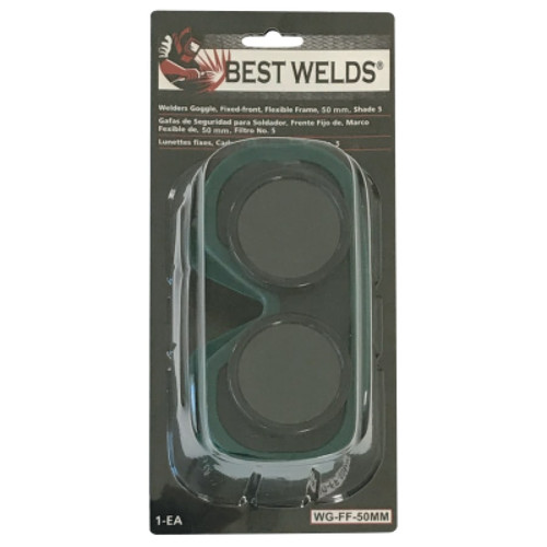 Buy FIXED FRONT FLEX GOGGLES, GREEN, SHADE 5, VINYL now and SAVE!
