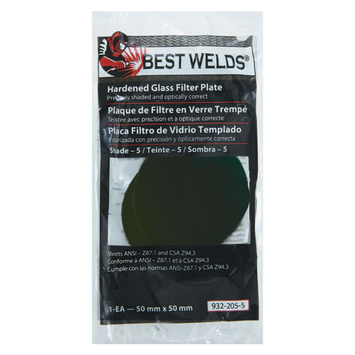 Buy GLASS FILTER PLATE, SHADE 5, 50 MM, GREEN now and SAVE!
