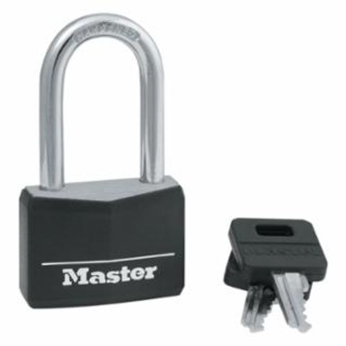 Buy COVERED SOLID BODY PADLOCK, 1/4 IN DIAM., 1 1/2 IN L X 13/16 IN W, BLACK now and SAVE!