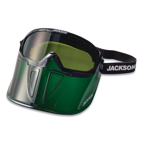 Buy GPL500 SERIES PREMIUM GOGGLE WITH DETACHABLE FACE SHIELD, GREEN FRAME, AF, SHADE 5 IR now and SAVE!