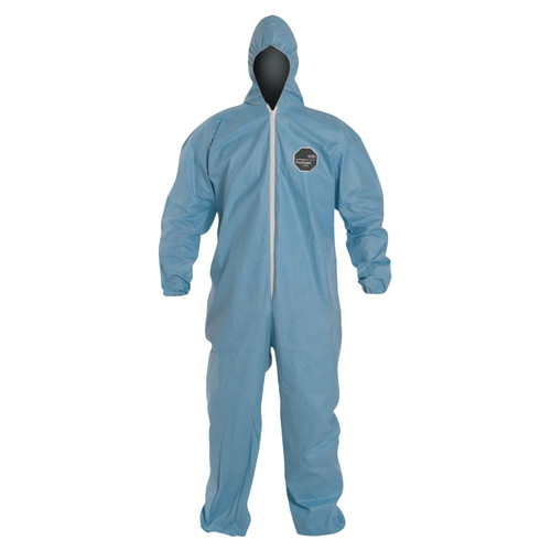 BUY PROSHIELD 6 SFR COVERALLS WITH ATTACHED HOOD, BLUE, LARGE now and SAVE!