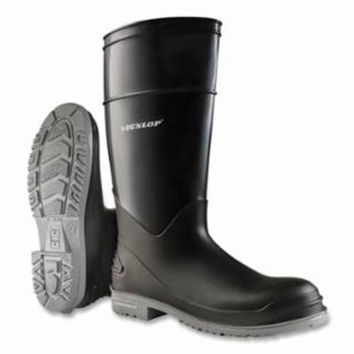 Buy POLYGOLIATH RUBBER BOOTS, PLAIN TOE, MEN'S 10, 16 IN BOOT, POLYBLEND/PVC, BLACK/GRAY now and SAVE!